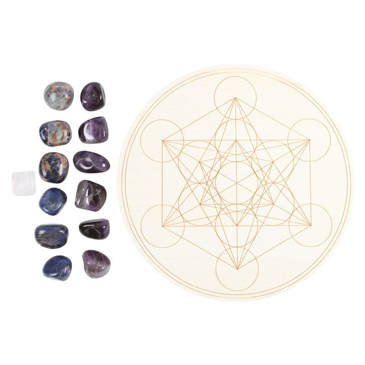 Metatron's Cube Crystal Grid Set – Elevate Your Energy, Find Inner Peace