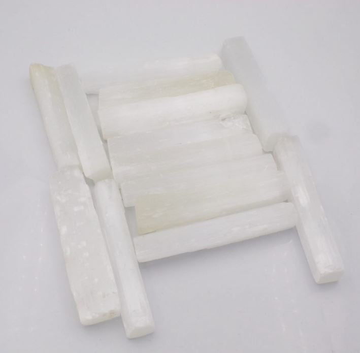 Natural Selenite Sticks – Crystal Healing & Energy Cleansing (10cm)