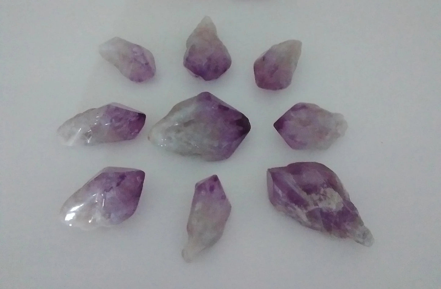 Polished Amethyst Crystal Tips