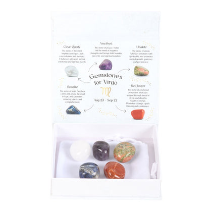 Virgo Crystal Tumble stone Set: Elevate Your Energy!