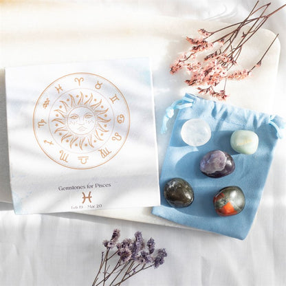 Pisces Crystal Tumble stone Set - A Must-Have for the Dreamy Pisces