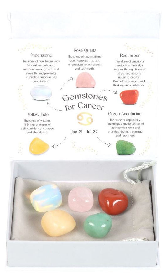 Cancer Crystal Tumble stone Set – Nurture Your Soul, Embrace Your Power