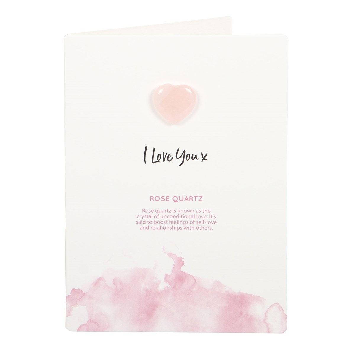 I Love You Rose Quartz Card