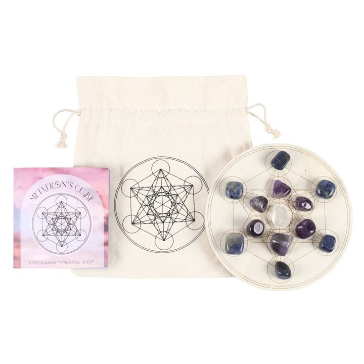 Metatron's Cube Crystal Grid Set – Elevate Your Energy, Find Inner Peace