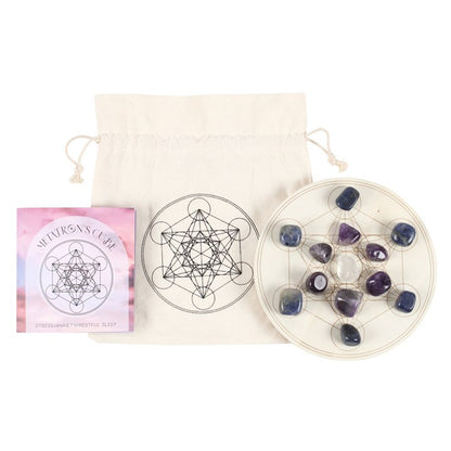 Metatron's Cube Crystal Grid Set – Elevate Your Energy, Find Inner Peace