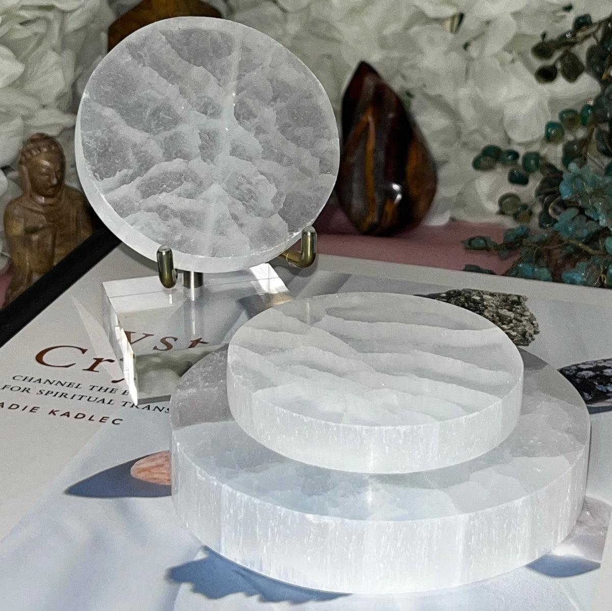 Selenite Charging Plate 70mm | Crystal Cleansing & Charging Plate