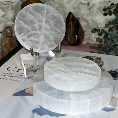 Selenite Charging Plate 70mm | Crystal Cleansing & Charging Plate