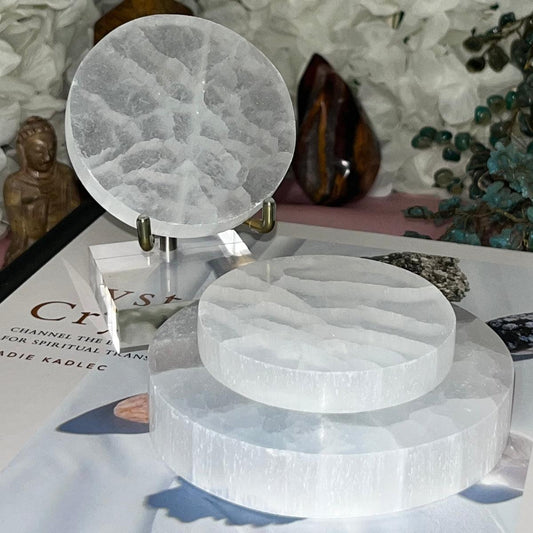 Selenite Charging Plate 70mm | Crystal Cleansing & Charging Plate
