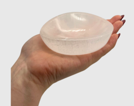 Selenite Freeform Charging Bowl (10cm) | Moroccan Selenite