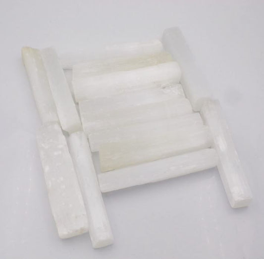 Natural Selenite Sticks – Crystal Healing &amp; Energy Cleansing (10cm)